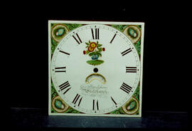 Walker & Hughes, Birmingham: Square dial, 1825–30 / Clockmaker: George Bradshaw, Whitchurch, 1836–79