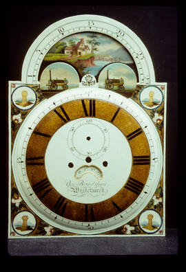 Walker & Hughes, Birmingham: Arched with moon dial, 1830s / Clockmaker: George Bradshaw, Whitchurch, c.1796
