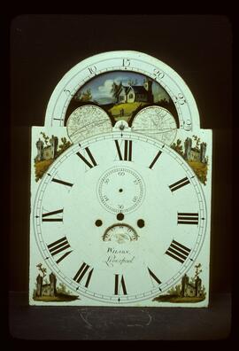 William Francis, Birmingham: Arched with moon dial, 1825–30 / Clockmaker: John Wilson, Liverpool, 1848