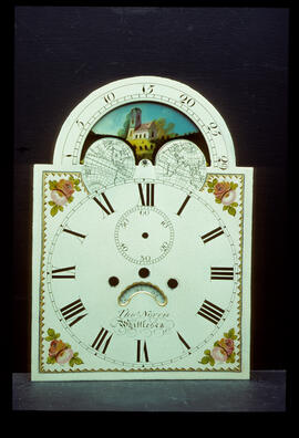Christopher Wright, Birmingham: Arched with moon dial,  1835–45 / Clockmaker: Thomas Norris, Whittlesea, 1840–65