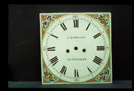 Unknown maker, Manchester: Square dial, 1780-1820 / Clockmaker: J. Hampton, Altringham, 1797-1804