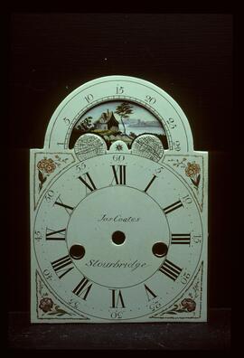 Edward Owen, Birmingham: Arched with moon dial, 1803–21 / Clockmaker: James Coates, Stourbridge, 1812