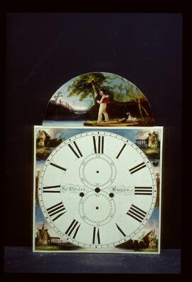 Unknown maker: Picture in arch dial / Clockmaker: John Davies, Brecon, 1844–71