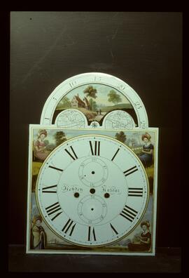 Unknown maker, Halifax: Arched with moon dial, c.1816 / Clockmaker: George Hebden, Halifax, 1816