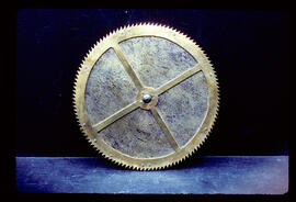 James Wilson, Birmingham: Moon dial (back), c.1790 / Clockmaker: Thomas Chaplins (Shoplins), Bury, 1776–90