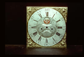 Unknown maker: Brass square dial, 1770 / Clockmaker: Edmund Schofield, Rochdale, 1730–92