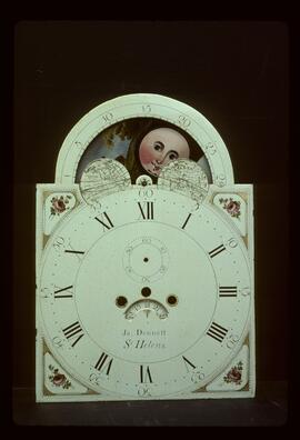 Walker & Finnemore, Birmingham: Arched with moon dial, c.1808 / Clockmaker: James Dennett, St Helens, 1822–48