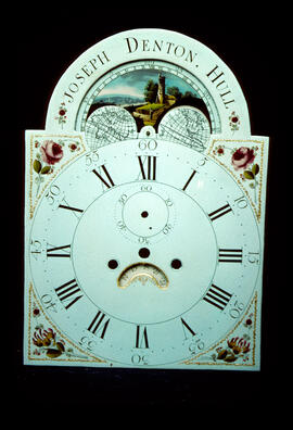 James Wilson, Birmingham: Arched with moon dial, c.1795 / Clockmaker: J. Denton, Hull