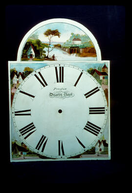 John Wright Fletcher, Birmingham: Picture in arch dial, 1841–50 / Clockmaker: Preston, Quarry Bank