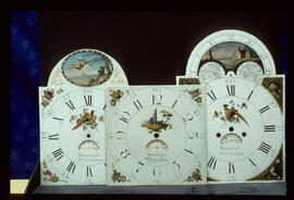 Unknown maker, Newcastle: Arched with moon dial, c.1796 / Clockmaker: Matthew Sager, Skipton, 1778–1804
