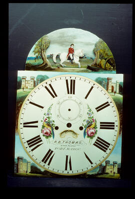 William Finnemore, Birmingham: Automata dial, 1850s / Clockmaker: Richard Bonner Thomas, Porthmadoc, 1868–95