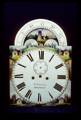Unknown maker: Arched with moon dial / Clockmaker: William Williams, Dolgellau, 1868–87