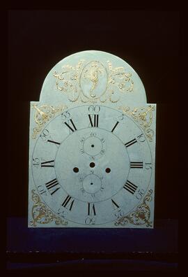 Francis Byrne, Birmingham: Gesso in arch dial, c.1790 / Clockmaker: unknown