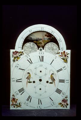 Francis Byrne, Birmingham: Arched with moon dial, c.1795 / Clockmaker: William Jackson, Frodsham, 1795–1801