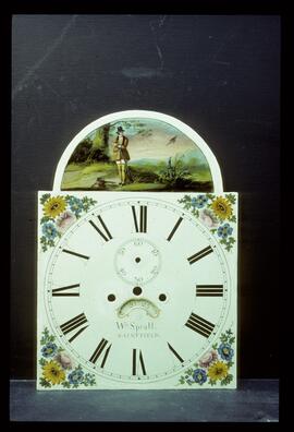 Samuel Wilkes, Birmingham: Picture in arch dial, 1820–31 / Clockmaker: William Spratt, Saintfield, 1784–1848