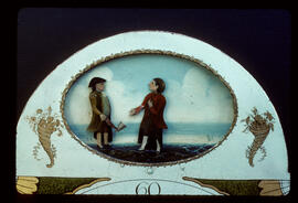William Francis, Birmingham: Automata dial (arch detail), 1815–20 / Clockmaker: Campbell & Orr, Bangor, County Down, 1800s
