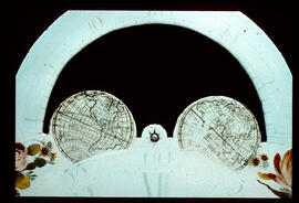Walker & Finnemore, Birmingham: Arched with moon dial (detail), 1811 / Clockmaker: B. Harlow, Lane End, 1828