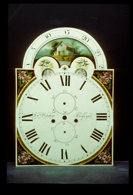 Samuel Wilkes or Wilkes & Son, Birmingham: Arched with moon dial, 1828–52 / Clockmaker: James Fletcher, Liverpool, 1834