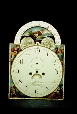 Edward Owen, Birmingham: Arched with moon dial, 1810–15 / Clockmaker: George Bickerton, Ellesmere