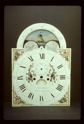 Eli Felton, Birmingham: Arched with moon dial, 1820s / Clockmaker: Clockmaker: Owen Owens, Llanerchymedd, 1828–44