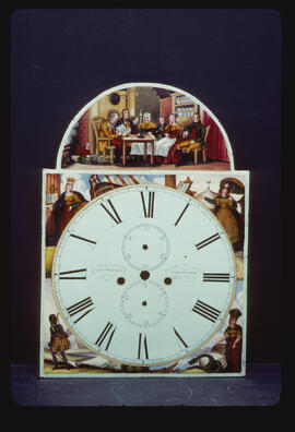 Unknown maker, Scottish made: Picture in arch dial, 1835–45 / Clockmaker: Danuel Hunter, Lochwinnock