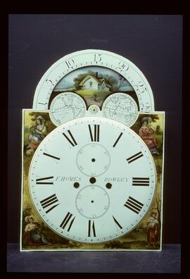 Samuel Wilkes or Wilkes & Son, Birmingham: Arched with moon dial, 1828–52 / Clockmaker: F. Homes, Rowley