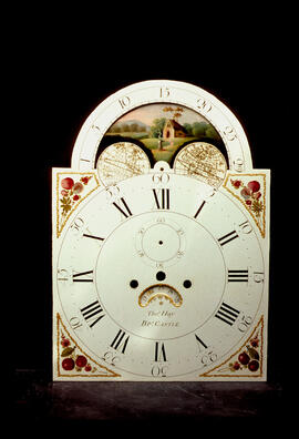 James Wilson, Birmingham: Arched with moon dial, 1790s / Clockmaker: Thomas Hay, Bishops Castle, 1789–1801