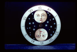 Unknown maker: Brass arched moon dial / Clockmaker: John Simpson, Wigton, 1770–1820