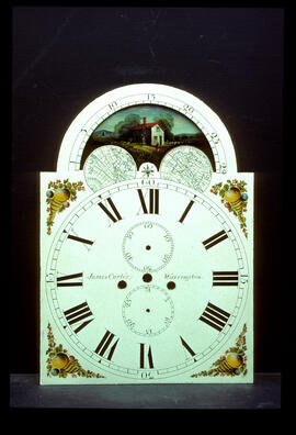 William Finnemore, Birmingham: Arched with moon dial, c.1825 / Clockmaker: James Carter, Birmingham, 1822–48