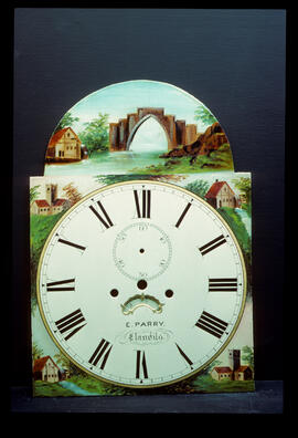 Unknown maker: Picture in arch dial / Clockmaker: E. Parry, Llandilo