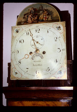 Wright & Company, Birmingham: Picture in arch dial, 1805–10 / Clockmaker: John Deacon, Leicester, 1795–1830