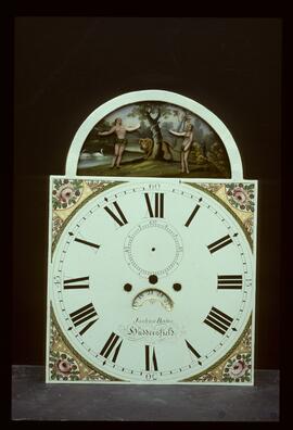 William Finnemore, Birmingham: Automata dial, c.1820–25 / Clockmaker: Joshua Bates, Huddersfield, 1814–37