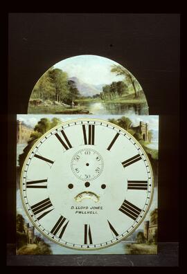 Unknown maker, Birmingham: Picture in arch dial / Clockmaker: D. Lloyd Jones, Pwllheli, 1860–70