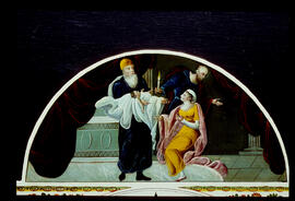 Walker & Hughes, Birmingham: Picture in arch dial, 1820s / Thomas Shakespear, Burton–on–Trent, 1828–35
