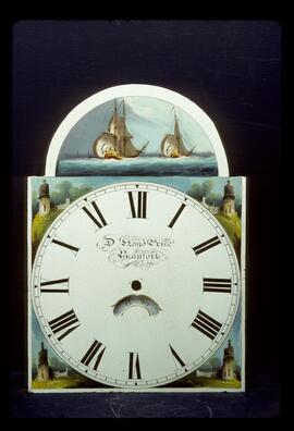 John Wright Fletcher, Birmingham: Picture in arch dial / Clockmaker: D. Lloyd Price, Beaufort, 1844