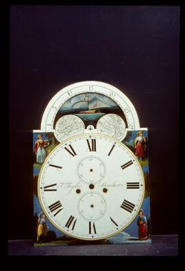 William Francis, Birmingham: Arched with moon dial, 1820s / Clockmaker: Thomas Taylor, Manchester, 1824–34