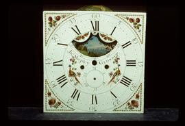 James Wilson, Birmingham: 12 o'clock moon dial, c.1785 / Clockmaker: John Shepley, Glossop, 1785