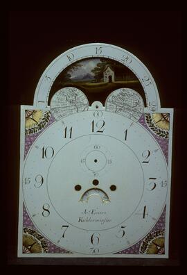 Richard Hipkiss, Birmingham: Arched with moon dial, 1808+ / Clockmaker: Ja[me]s Evans, Kidderminster, c.1800