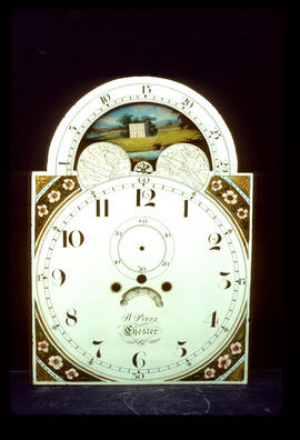 Walker & Hughes, Birmingham: Arched with moon dial, 1815–20 / Clockmaker: Benjamin Peers, Chester, c.1784