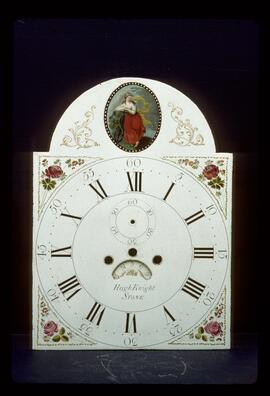 James Wilson, Birmingham: High oval in arch dial, c.1795 / Clockmaker: Hugh Knight, Stone, 1795