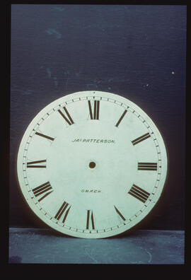 Unknown maker: Round dial / Clockmaker: James Patterson, Omagh, 1865