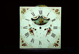 James Wilson, Birmingham: 12 o'clock moon dial, 1780s / Clockmaker: Barlow, Stockport, 1795
