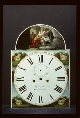 Unknown maker: Picture in arch dial / Clockmaker: Peter John Leadbeater, Congleton, 1848