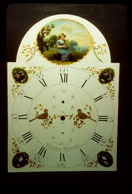 Unknown maker, Halifax: Low oval in arch dial, 1790s / Clockmaker: John Pattison, Halifax