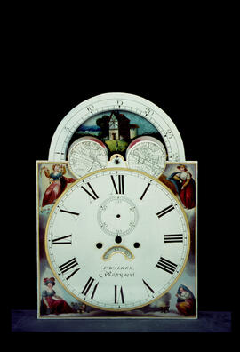 Wright & Company, Birmingham: Arched with moon dial, 1820s / Clockmaker: Francis Wright, Maryport, 1828–48