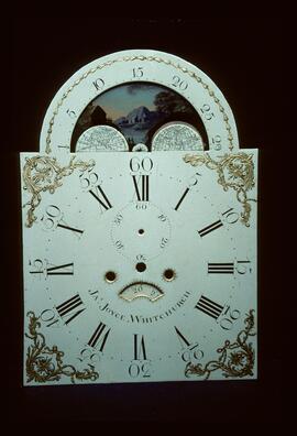 Osborne & Wilson, Birmingham: Arched with moon dial, 1770s / Clockmaker: James Joyce, Whitchurch, 1752–1817