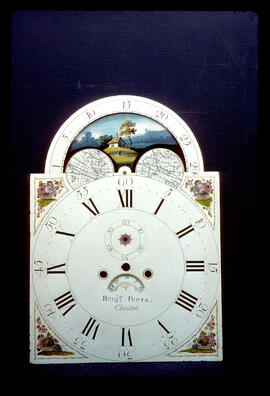 James Wilson, Birmingham: Arched with moon dial, 1790s / Clockmaker: Benjamin Peers, Chester, 1773–1784