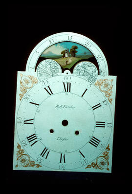 James Wilson, Birmingham: Arched with moon dial, c.1794 / Clockmaker: Robert Fletcher, Chester, 1782–94