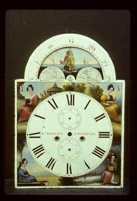 Beilby Hawthorne & Whitaker: Newcastle, Halifax: Arched with moon dial / Clockmaker: W. Rowley, Liverpool, 1848