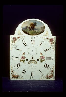James Wilson, Birmingham: Low oval in arch dial / Clockmaker: John Deacon, Leicester, 1795–1830